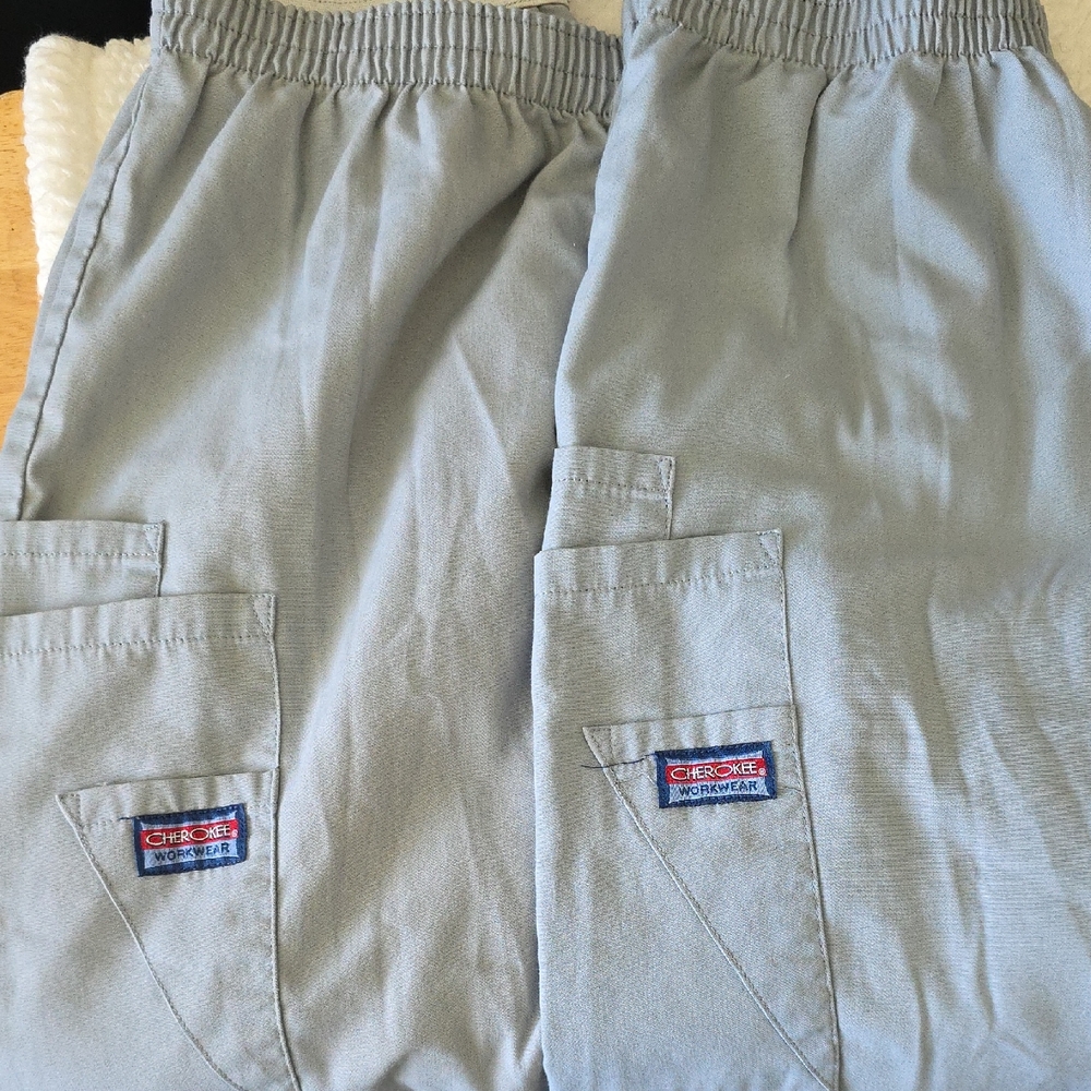 Cherokee Workwear Gray Scrub Pants Size XS